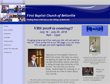 Tablet Screenshot of fbcbeltsville.org